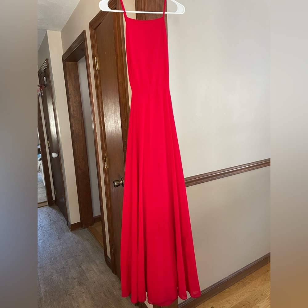 Lulu’s Bright Red Formal Dress